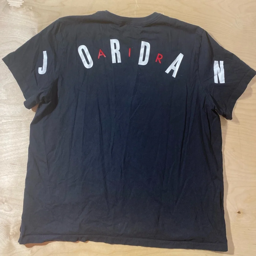 Jordan Black Graphic T-Shirt for Men XXL (PW)